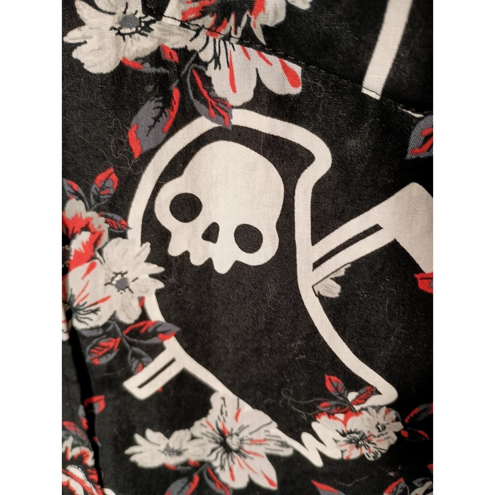 Imagined By Threadless Grim Reaper Short Sleeve Button Up Size XXL